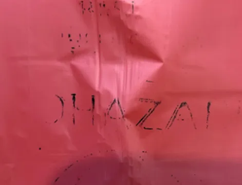 Poor print on a bag defect example